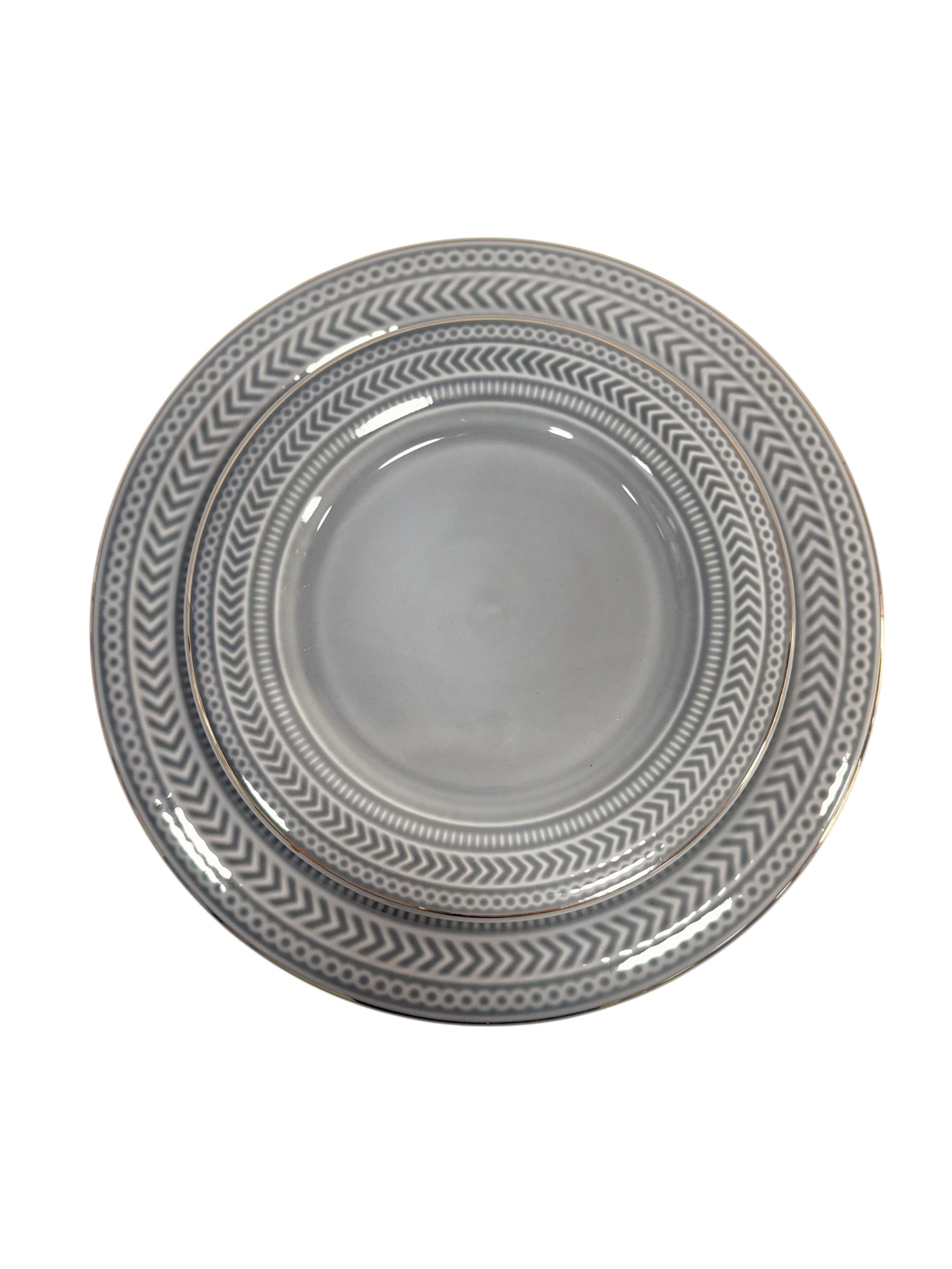 Gold line snack set 7 pcs (White)