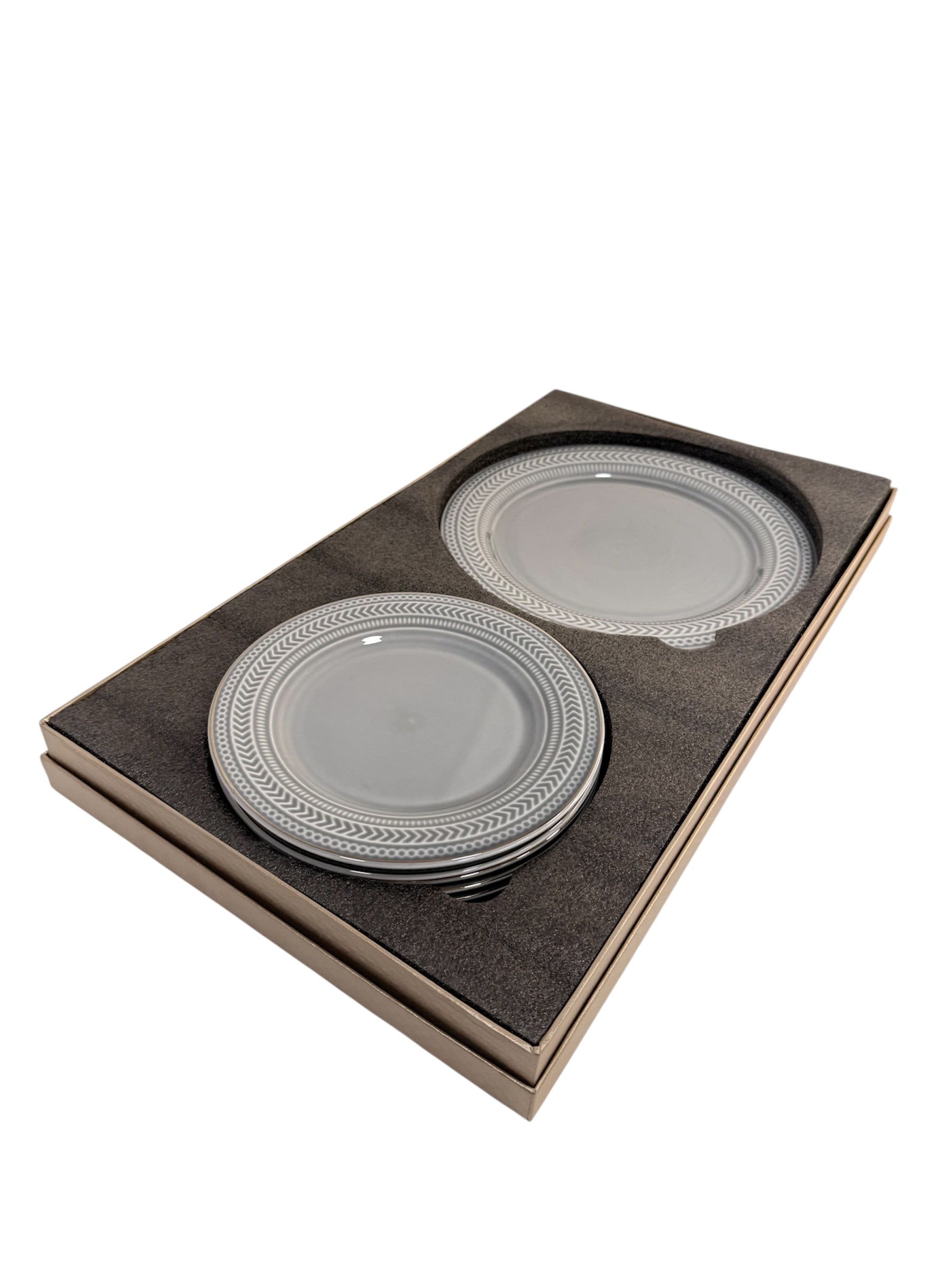 Gold line snack set 7 pcs (White)