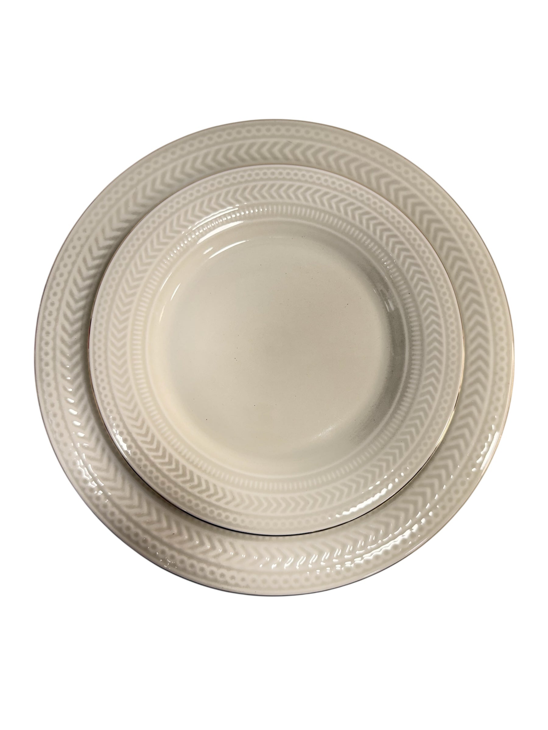 Gold line snack set 7 pcs (White)