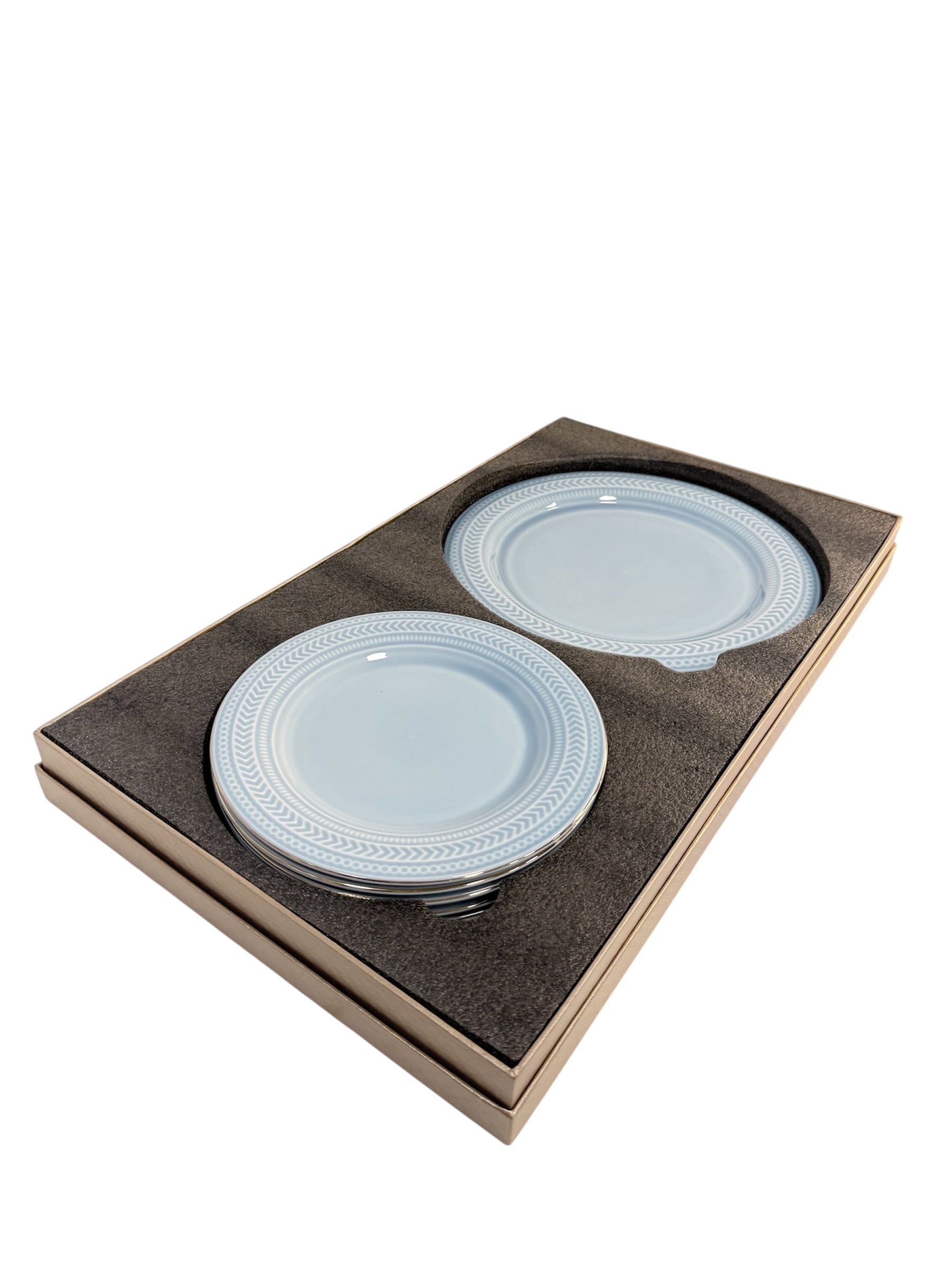 Gold line snack set 7 pcs (Blue)
