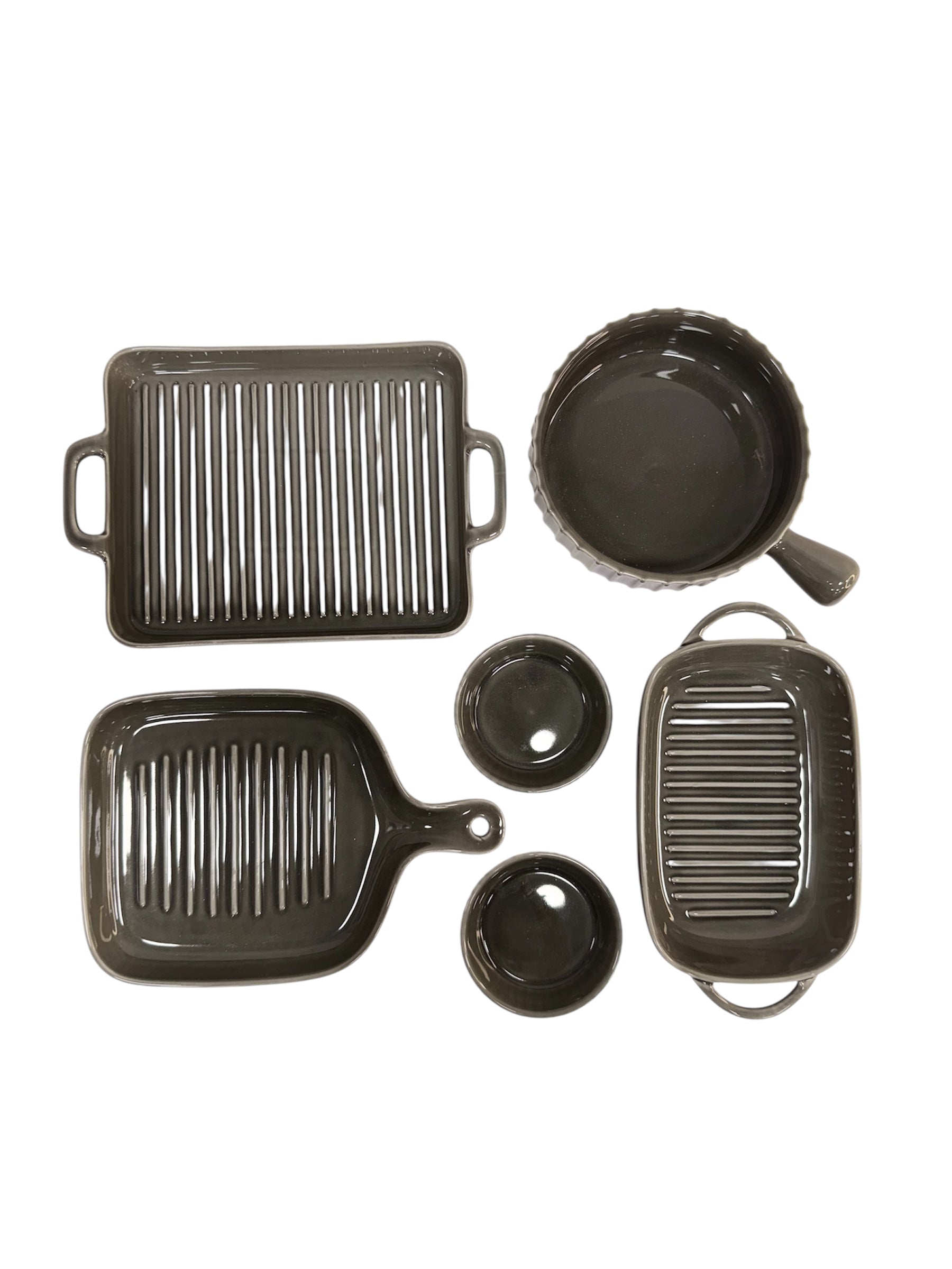 Platter set 8 pcs (green)