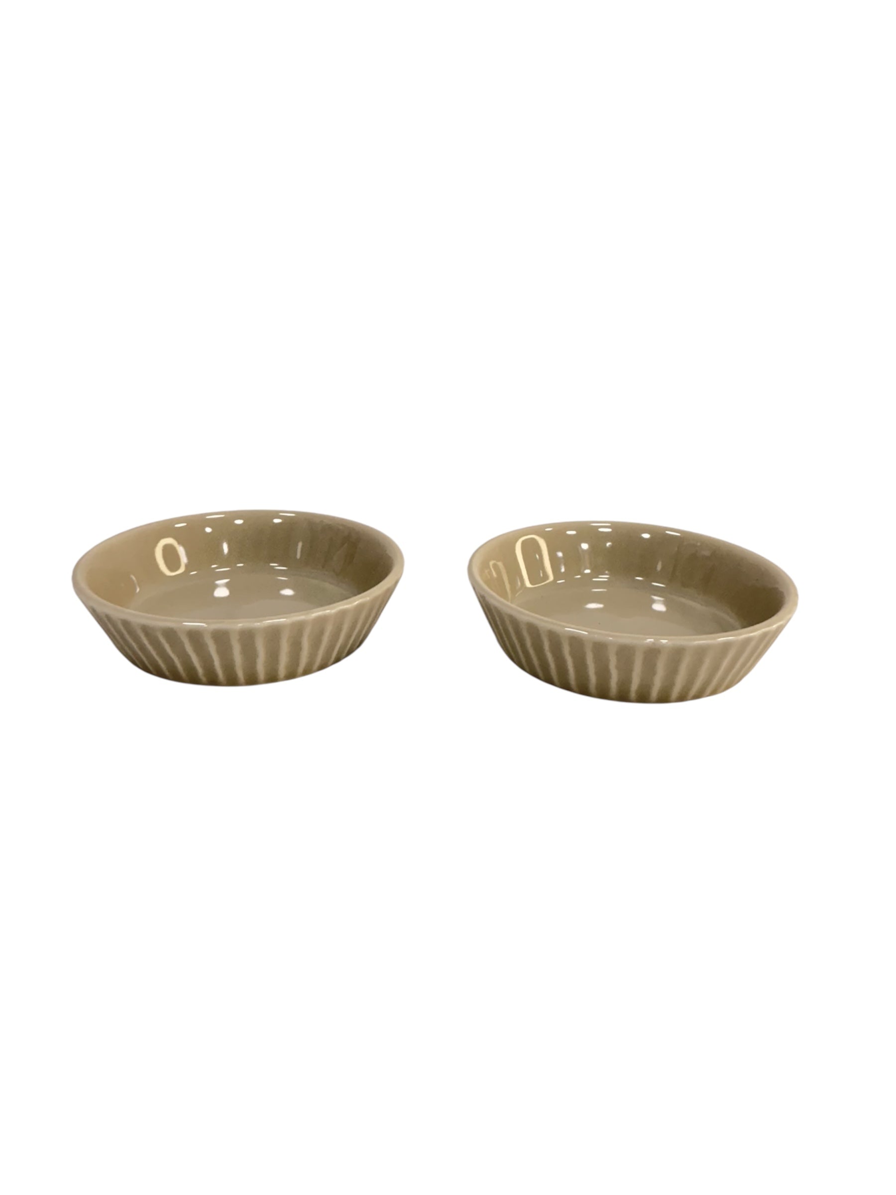 Ceramic platter set 6 pcs (ivory)