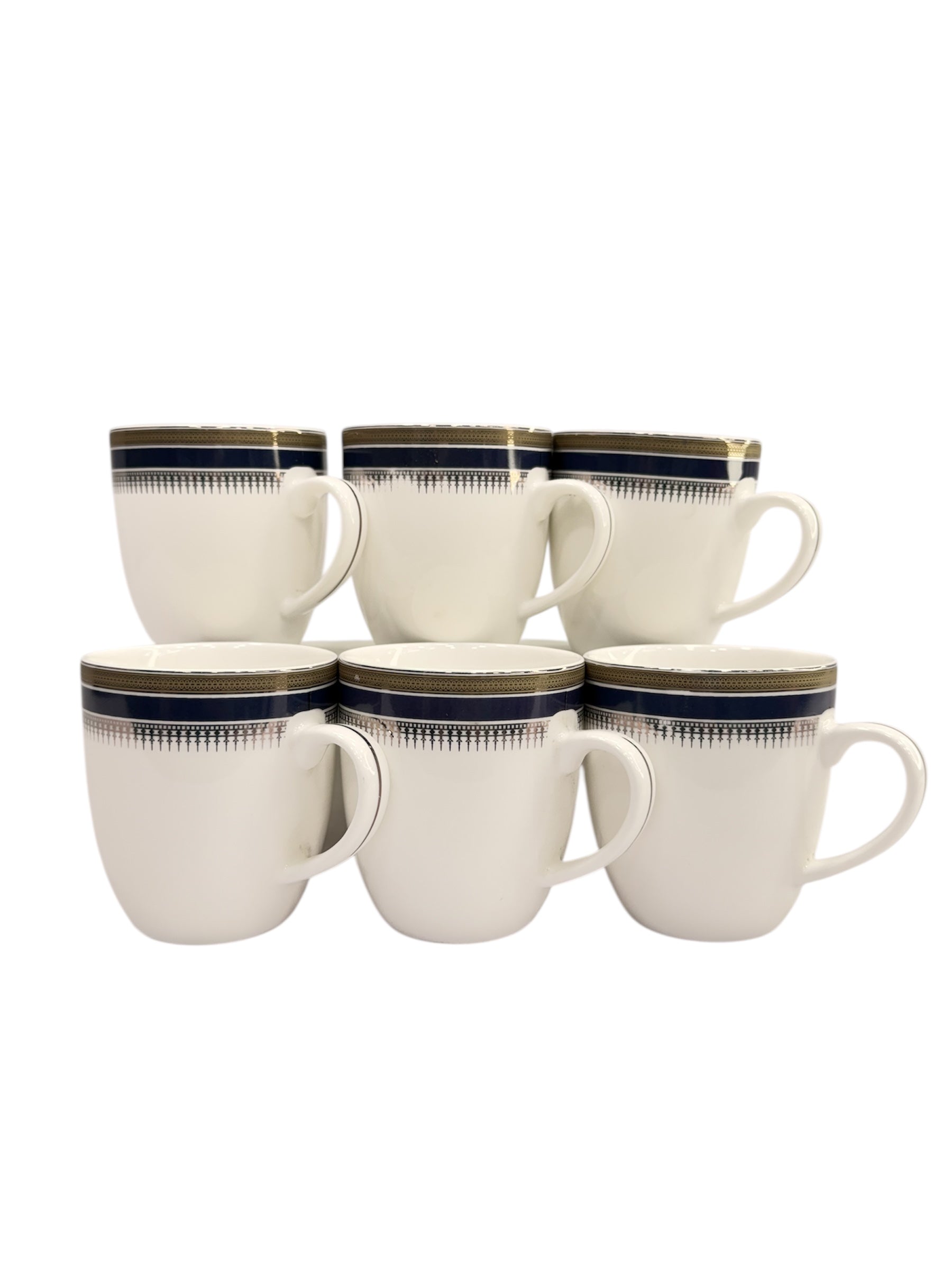 Exclusive luxury 6 pcs mug set gold plated premium