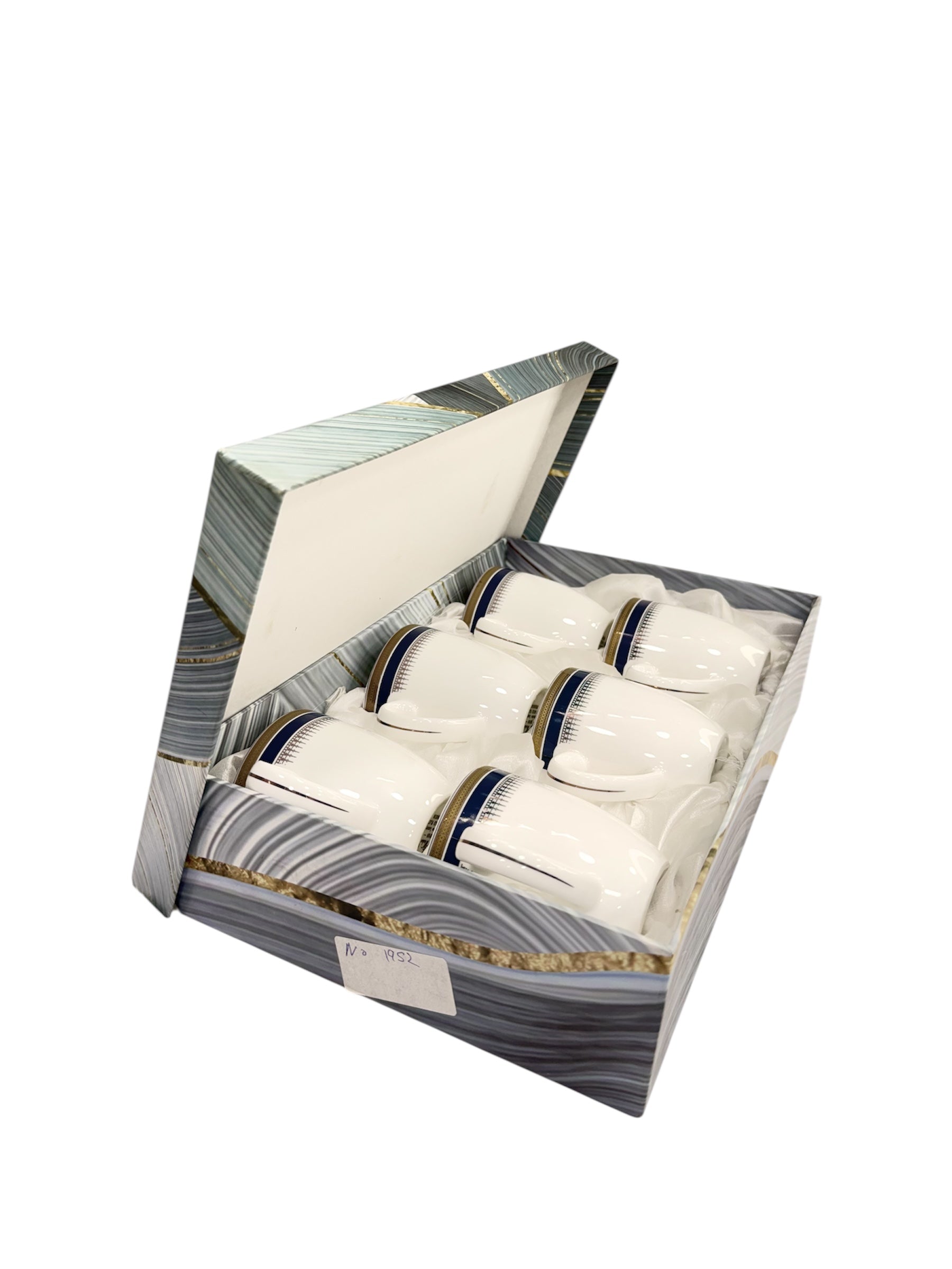 Exclusive luxury 6 pcs mug set gold plated premium
