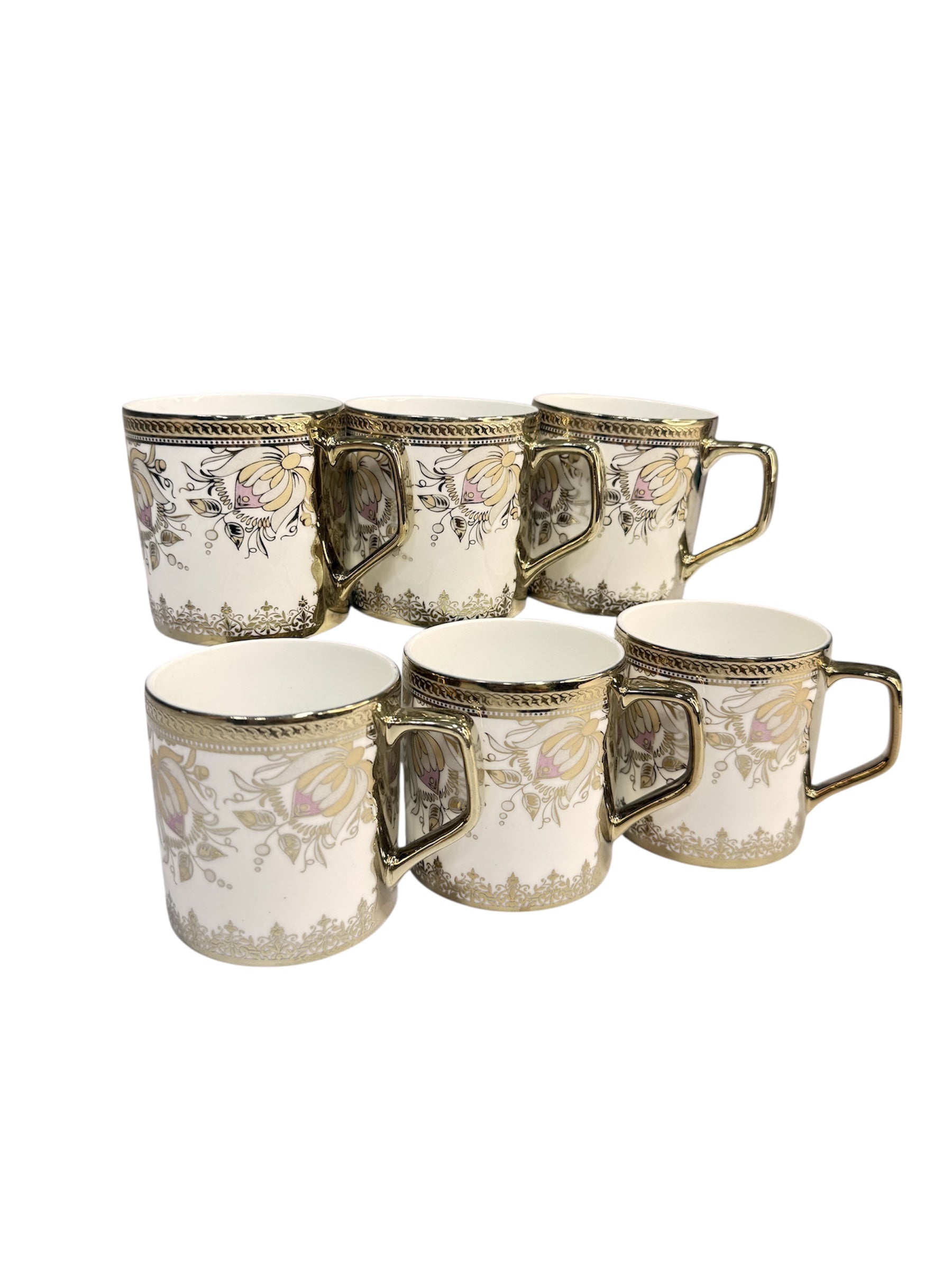 Luxury collection 6 pcs gold cup fine tableware