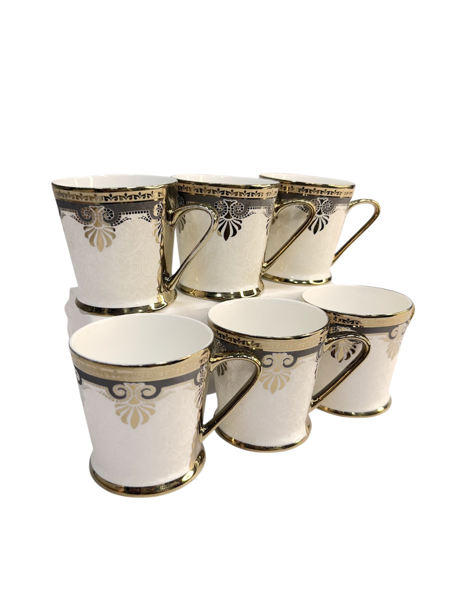 Luxury collection 6 pcs gold cup fine tableware