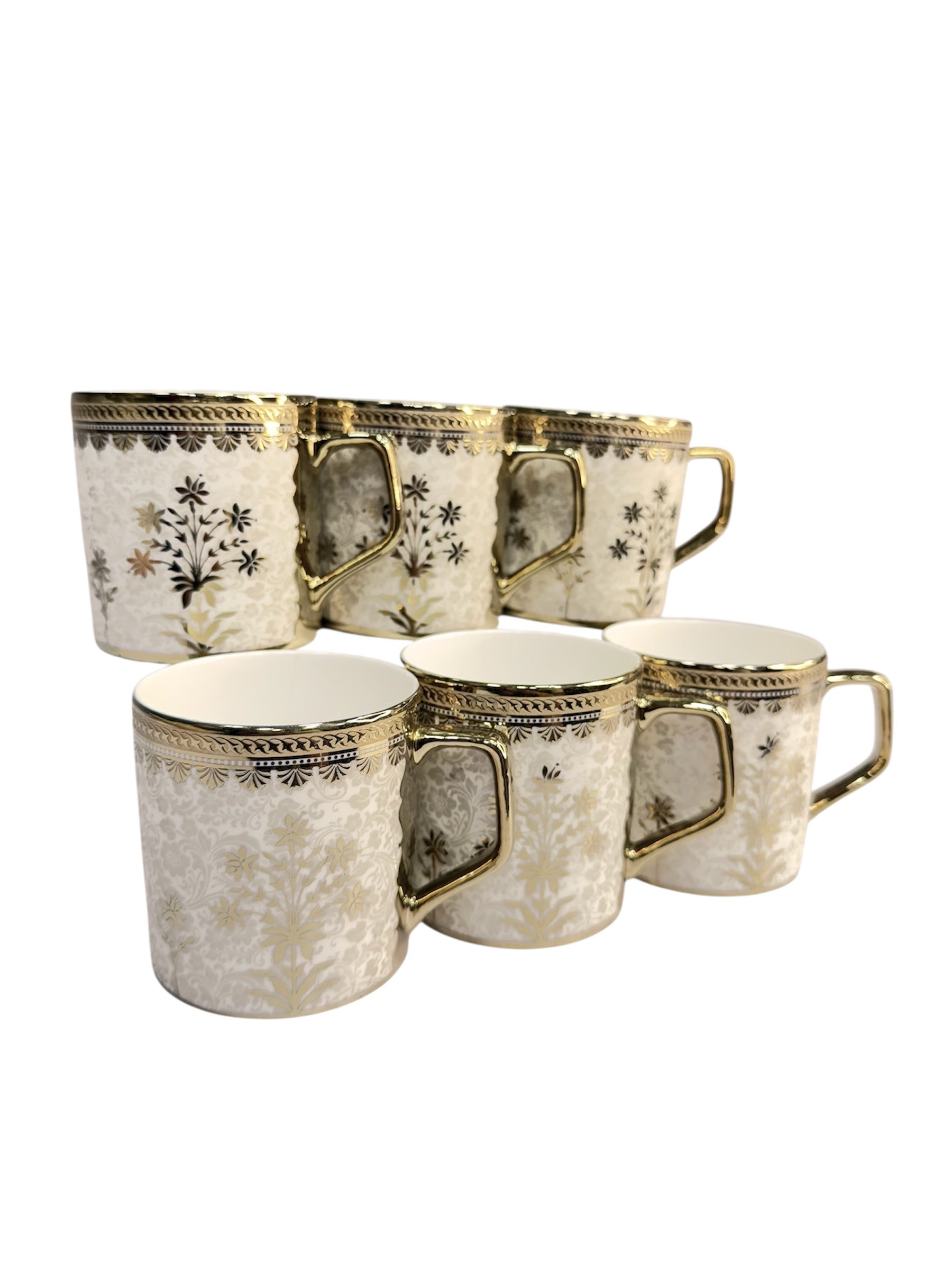 Luxury collection 6 pcs gold cup fine tableware