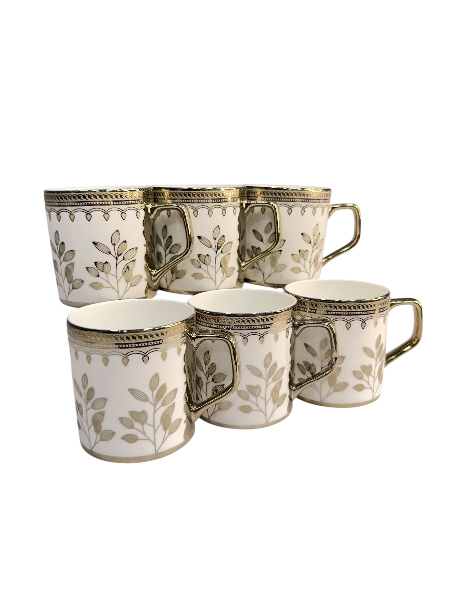 Luxury collection 6 pcs gold cup fine tableware