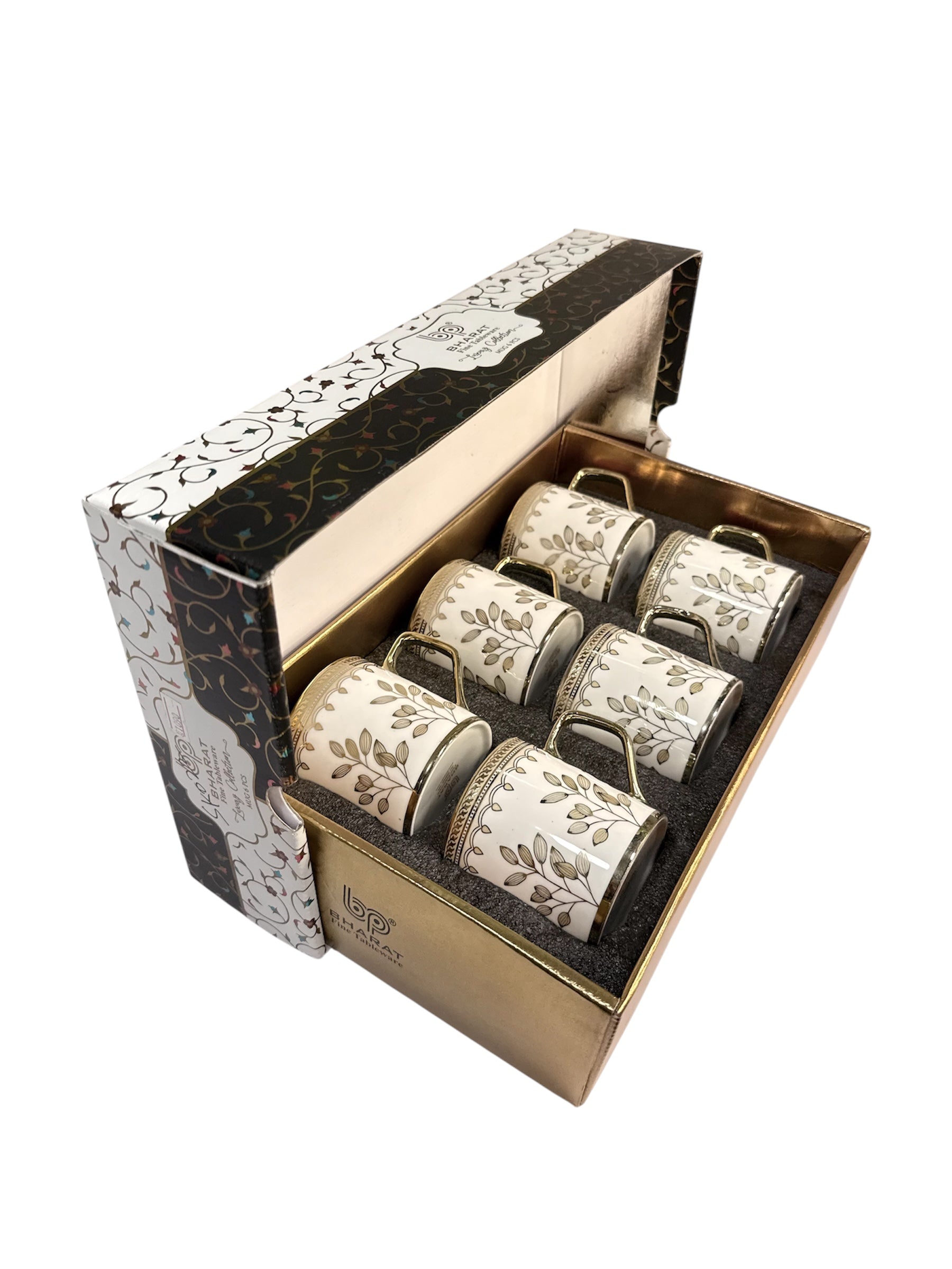 Luxury collection 6 pcs gold cup fine tableware