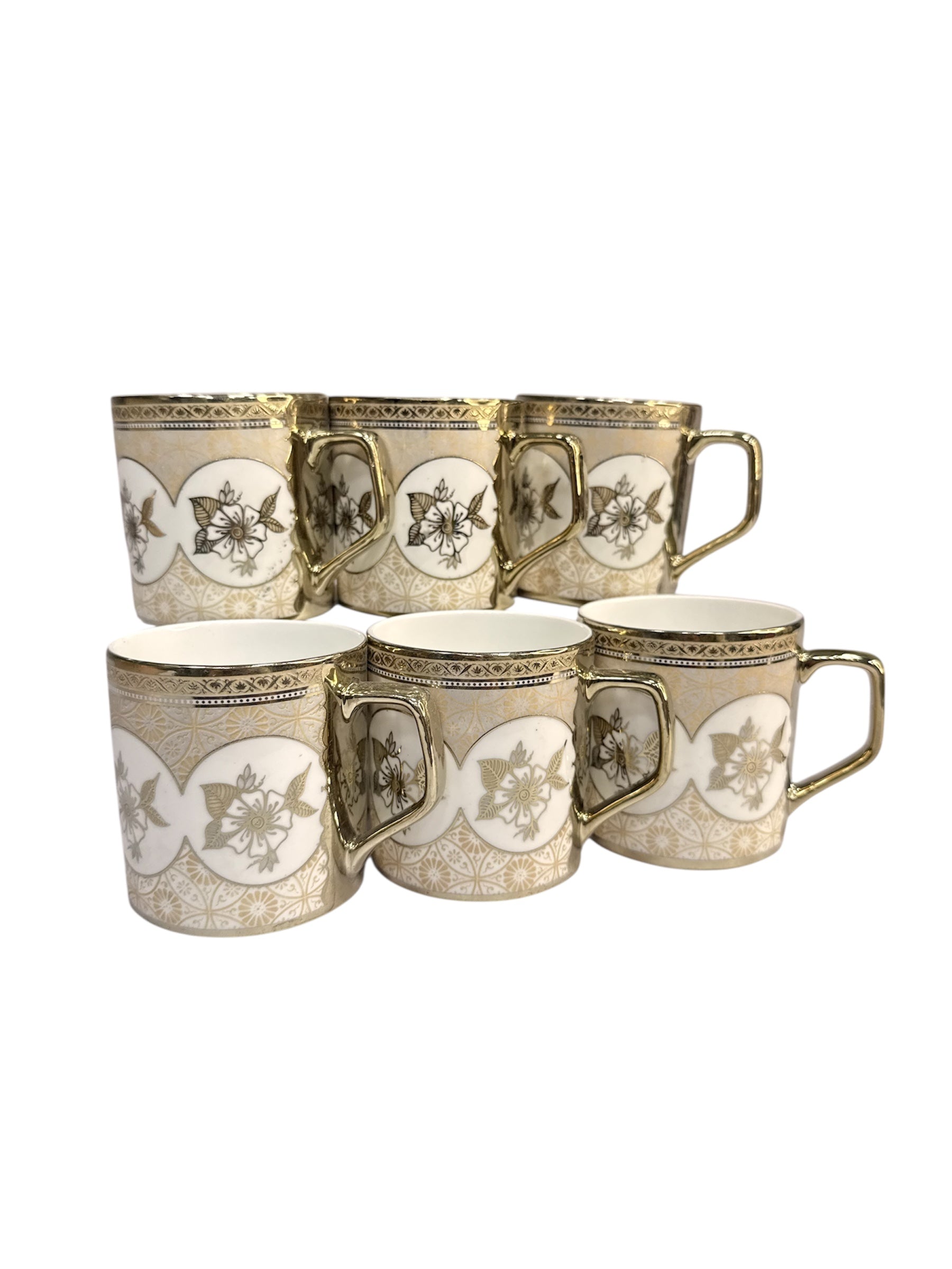 Luxury collection 6 pcs gold cup fine tableware
