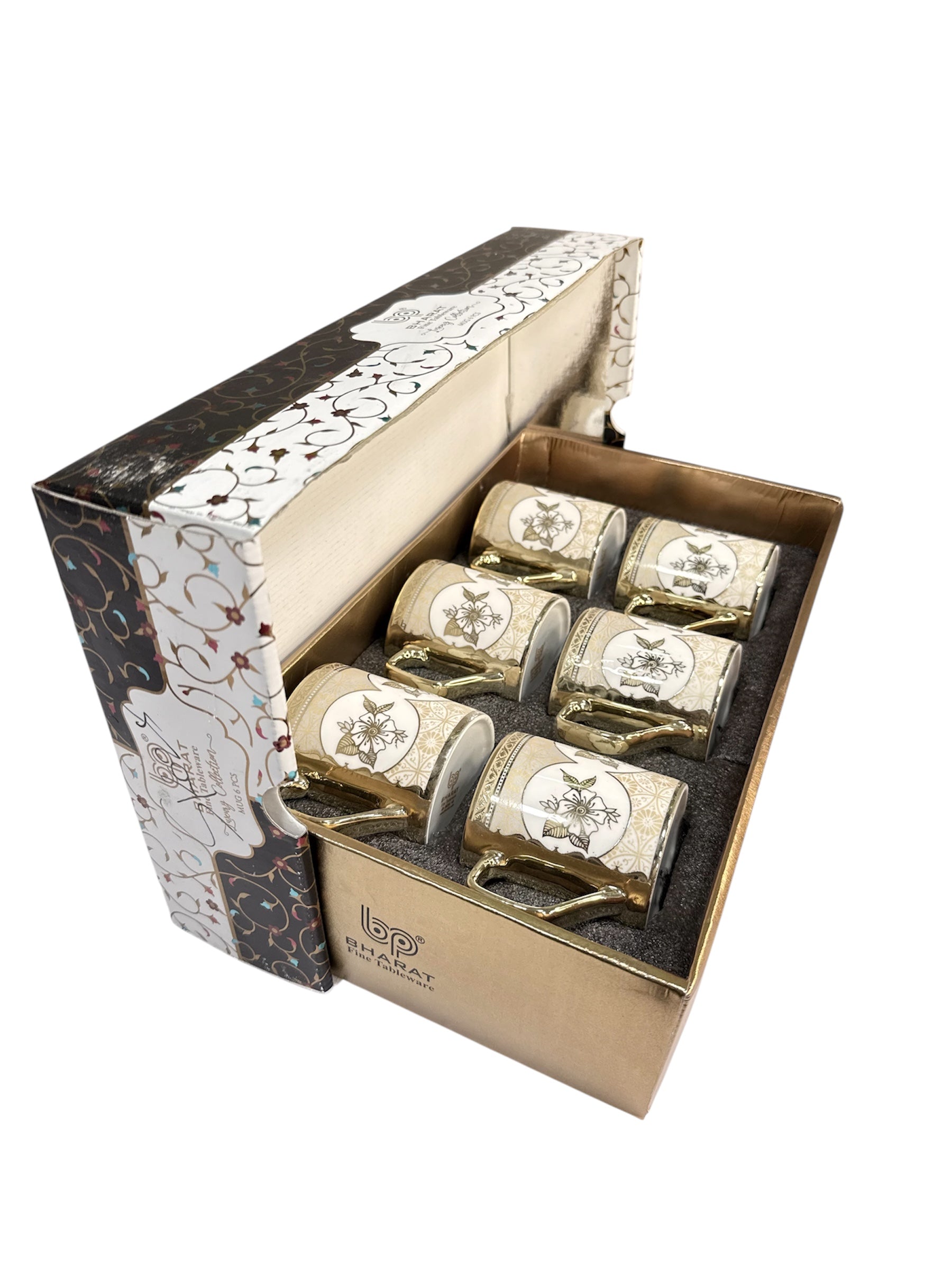 Luxury collection 6 pcs gold cup fine tableware