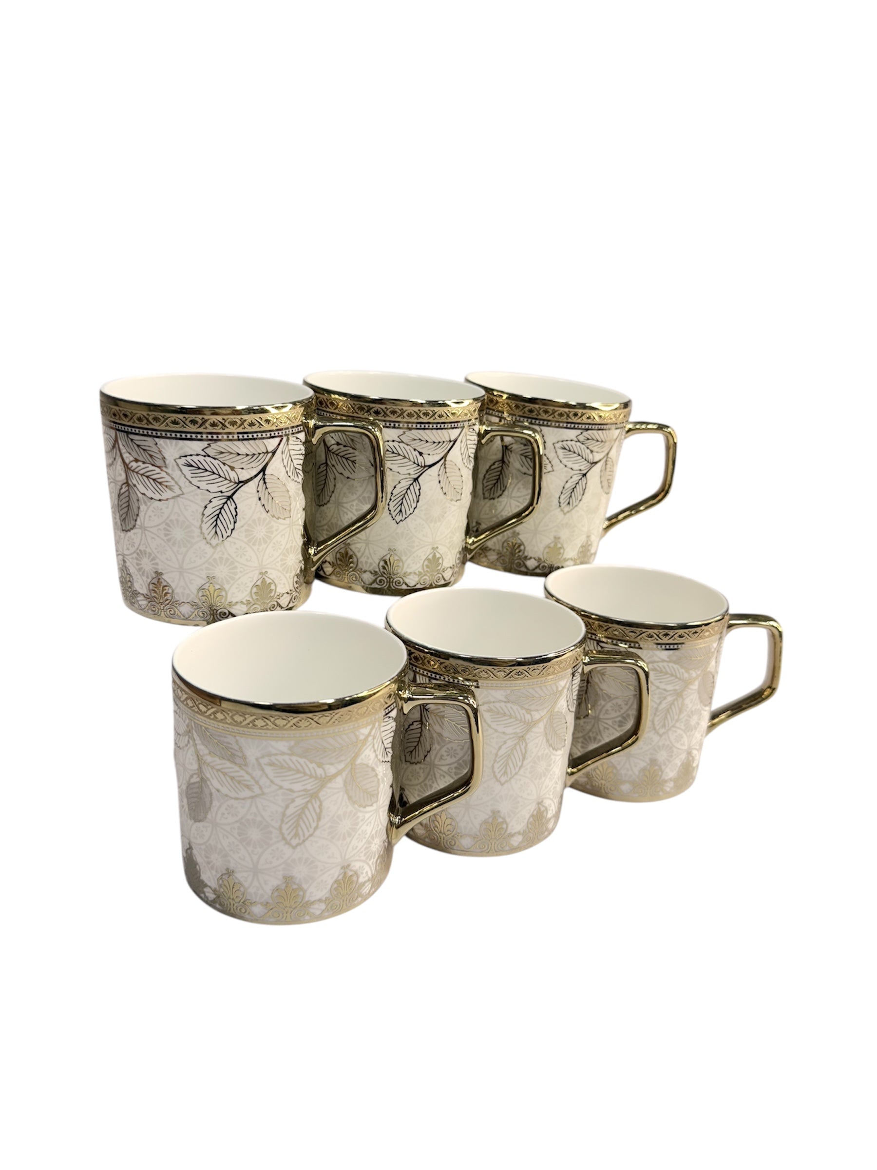 Luxury collection 6 pcs gold cup fine tableware