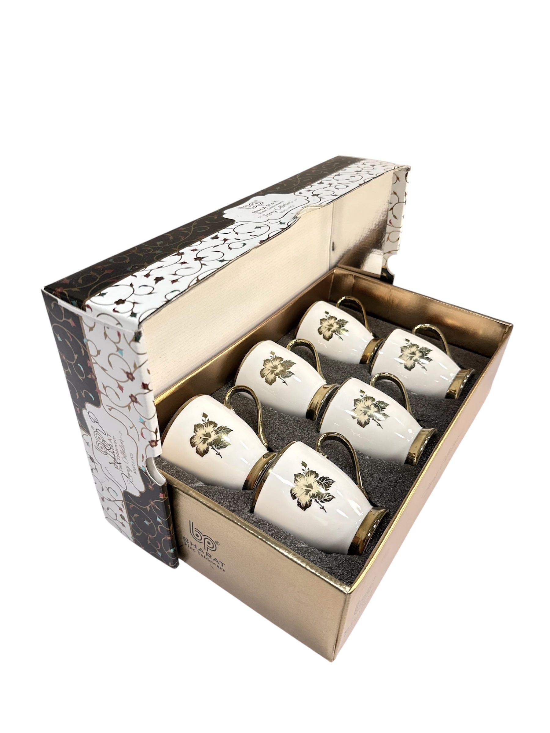Luxury collection 6 pcs gold cup fine tableware