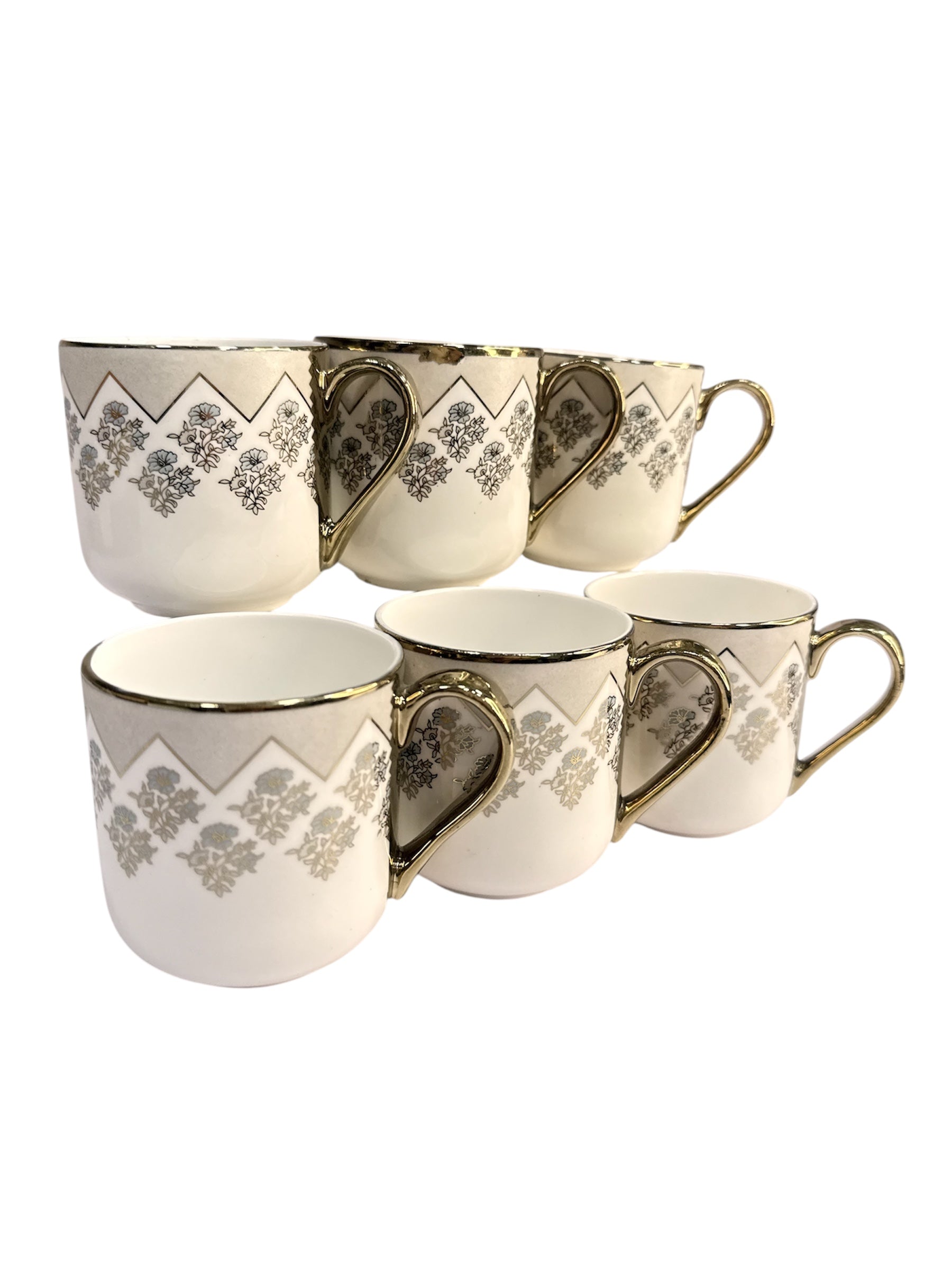 Luxury collection 6 pcs gold cup fine tableware