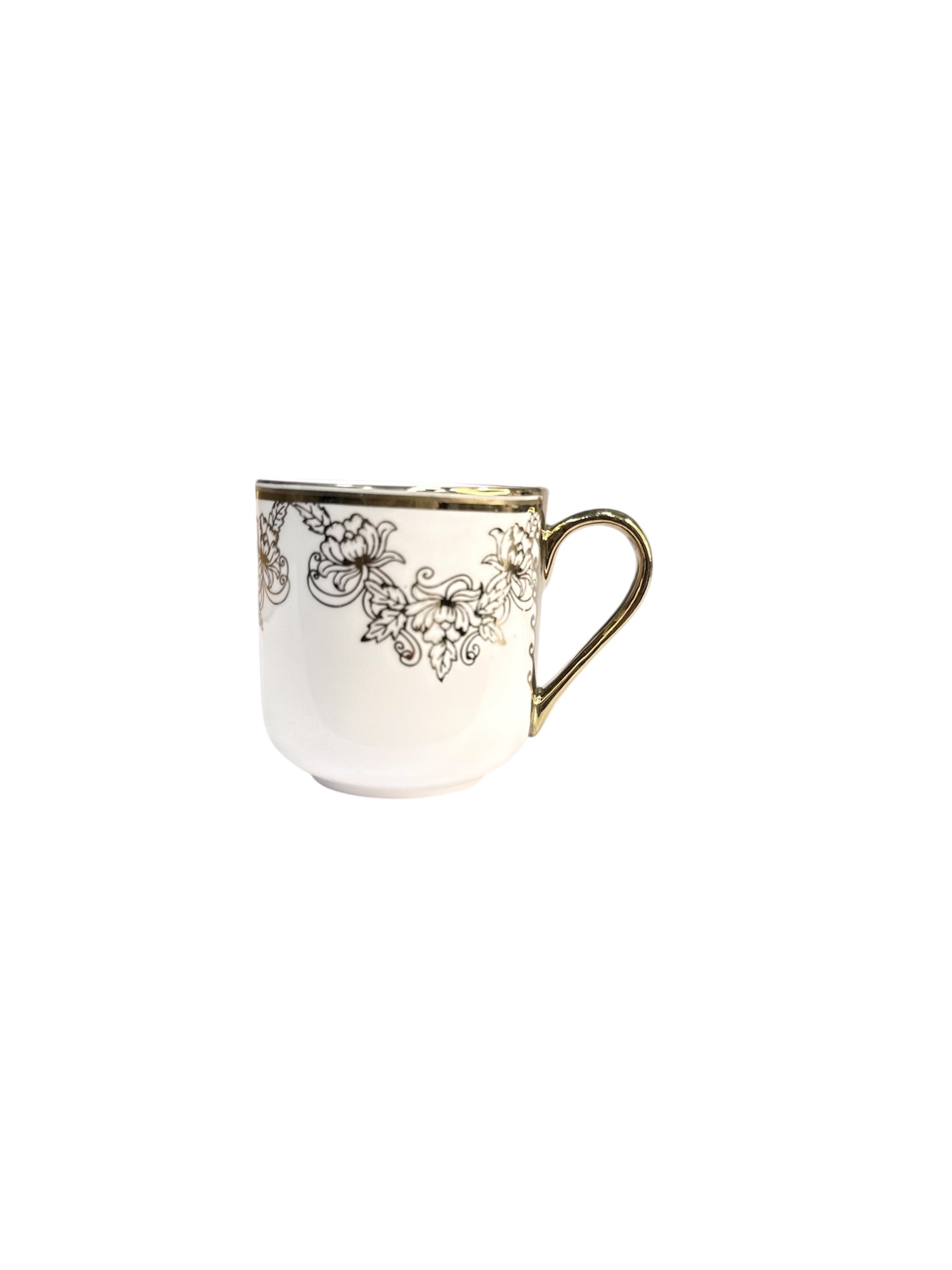 Luxury collection 6 pcs gold cup fine tableware