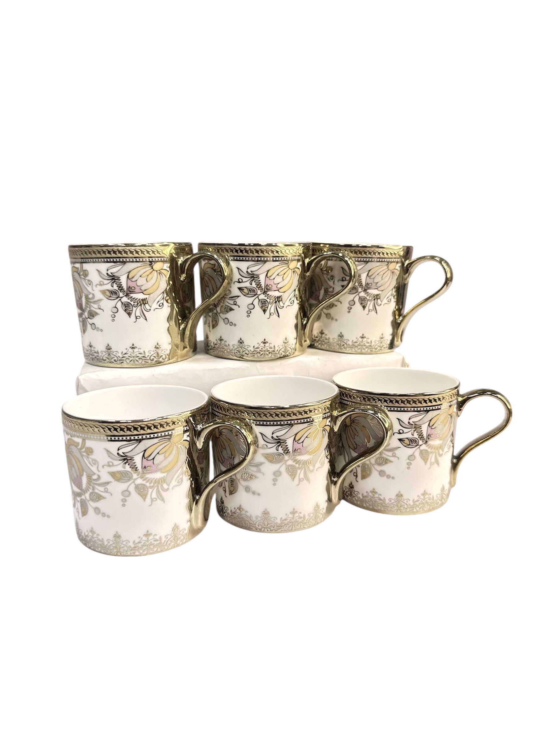 Luxury collection 6 pcs gold cup fine tableware