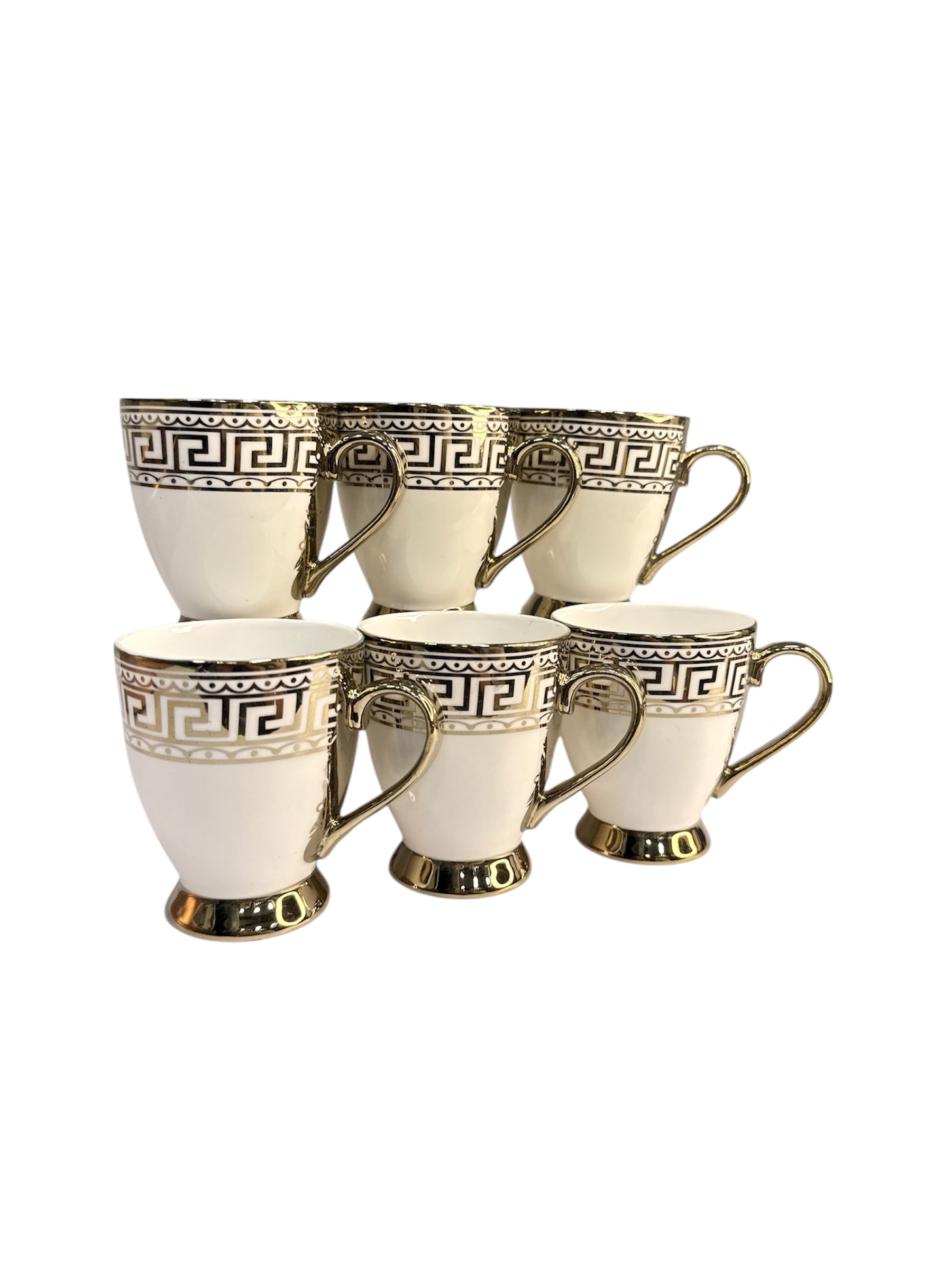Luxury collection 6 pcs gold cup fine tableware