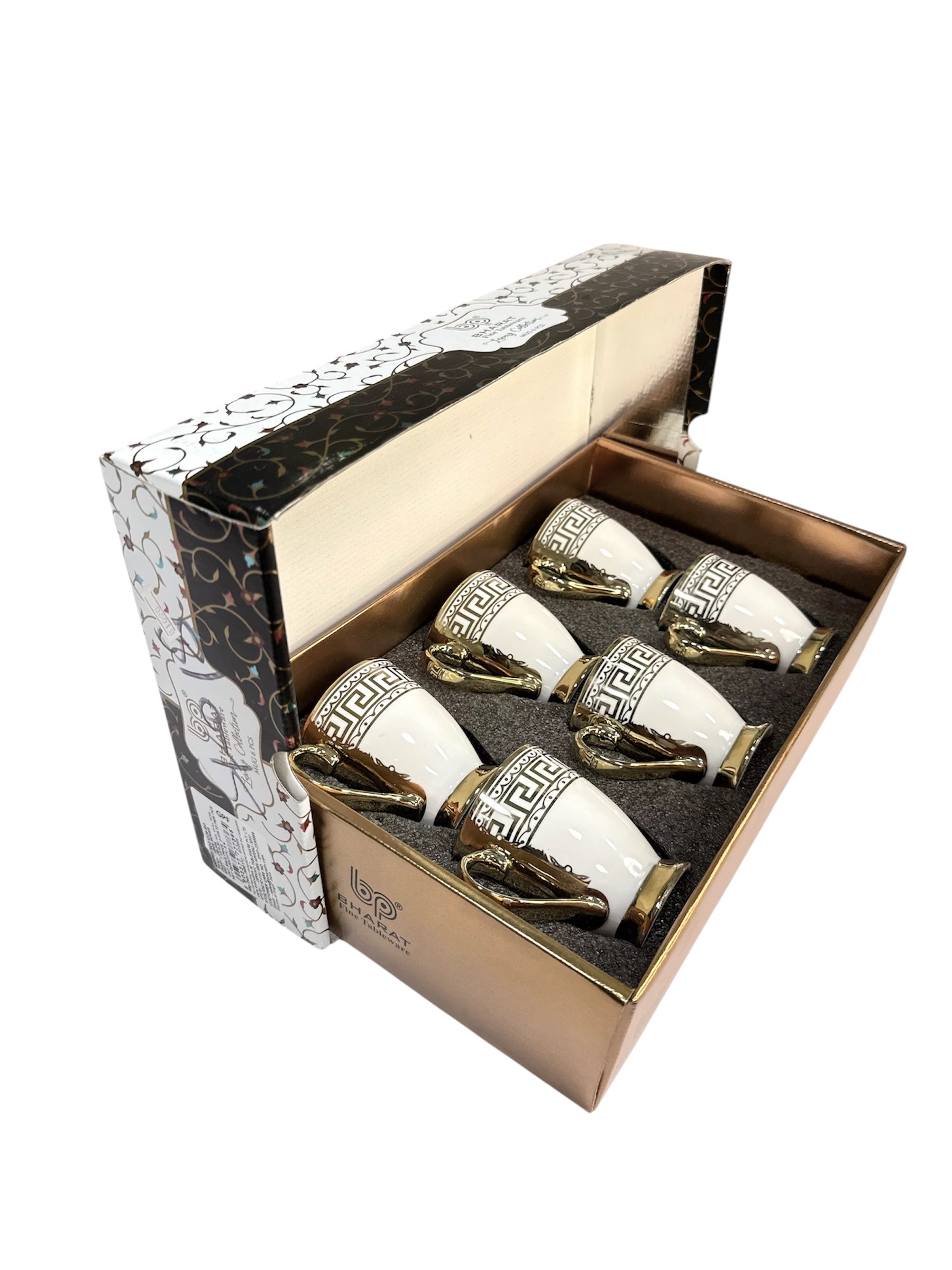 Luxury collection 6 pcs gold cup fine tableware
