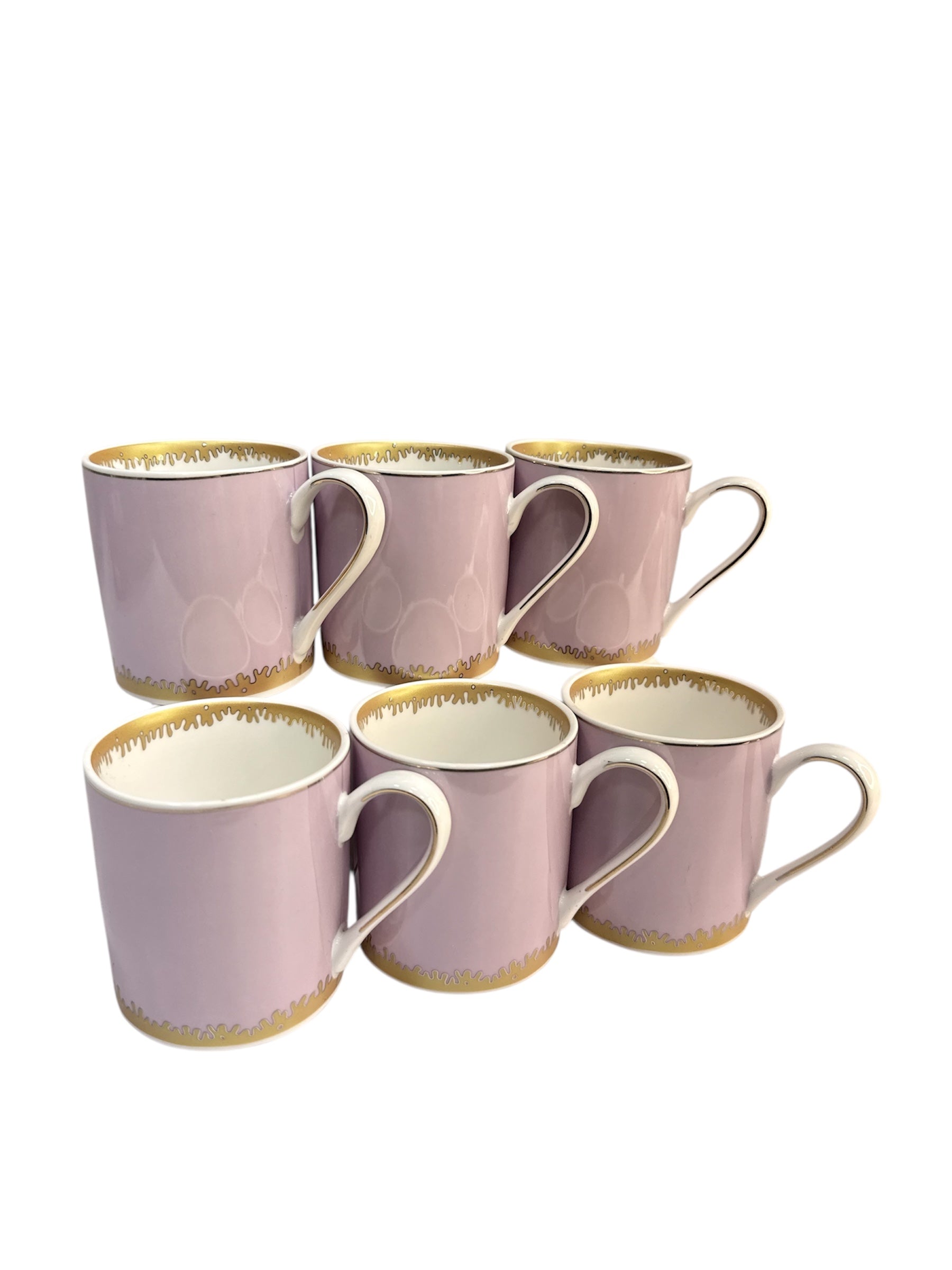 Exclusive collection 6 pcs 24ct gold plated cup