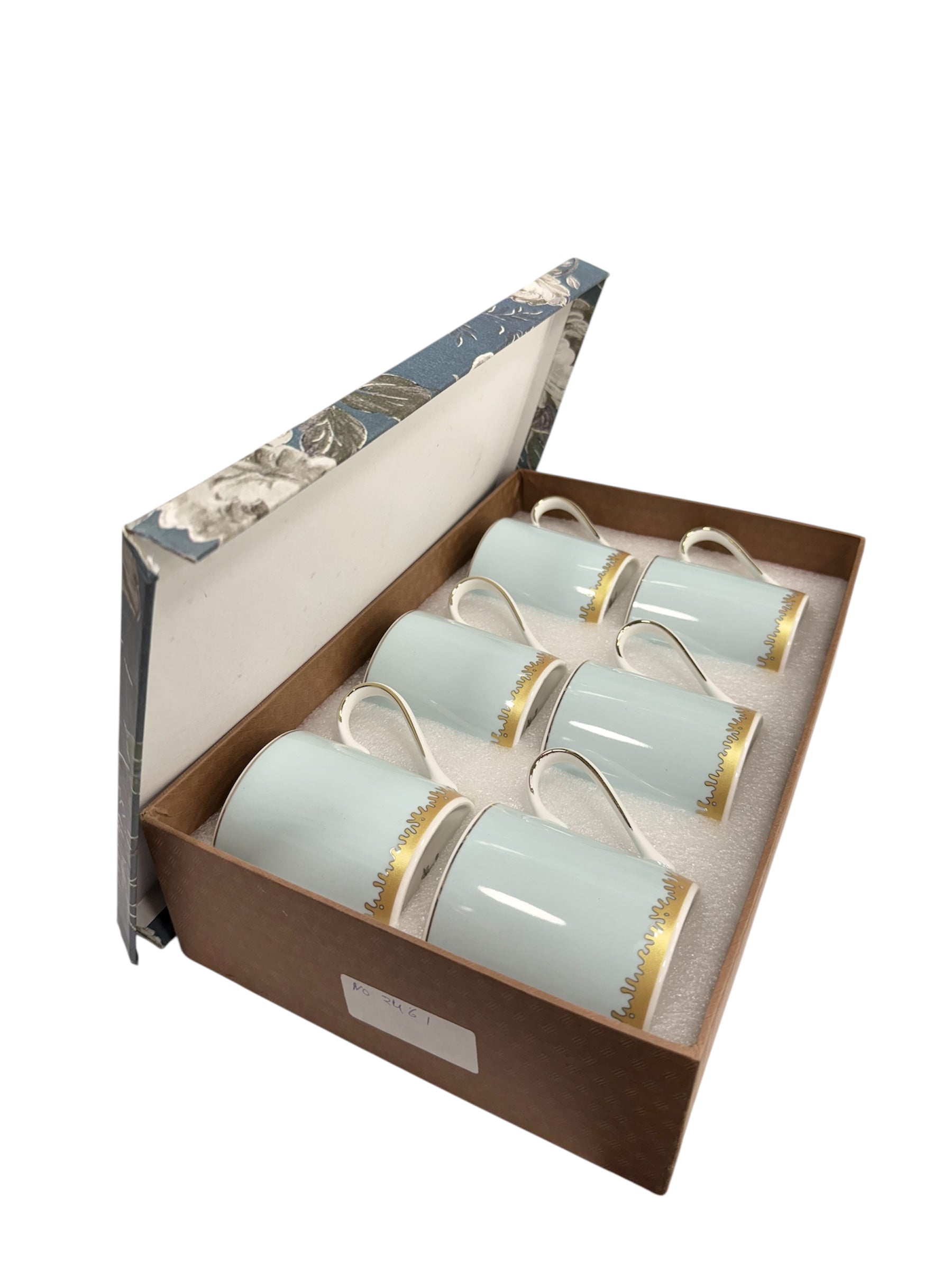 Exclusive collection 6 pcs 24ct gold plated cup