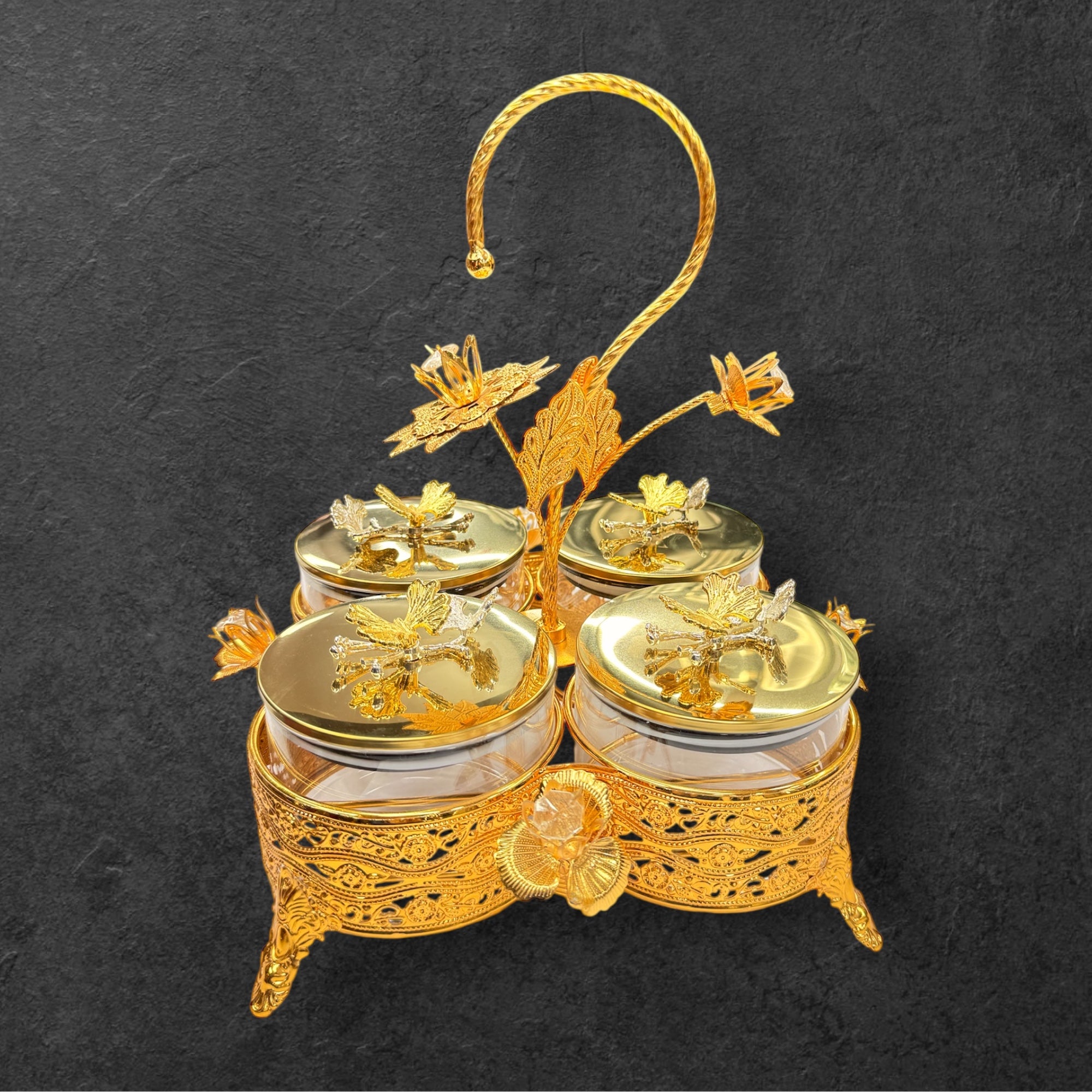 4 pcs glass jar candy