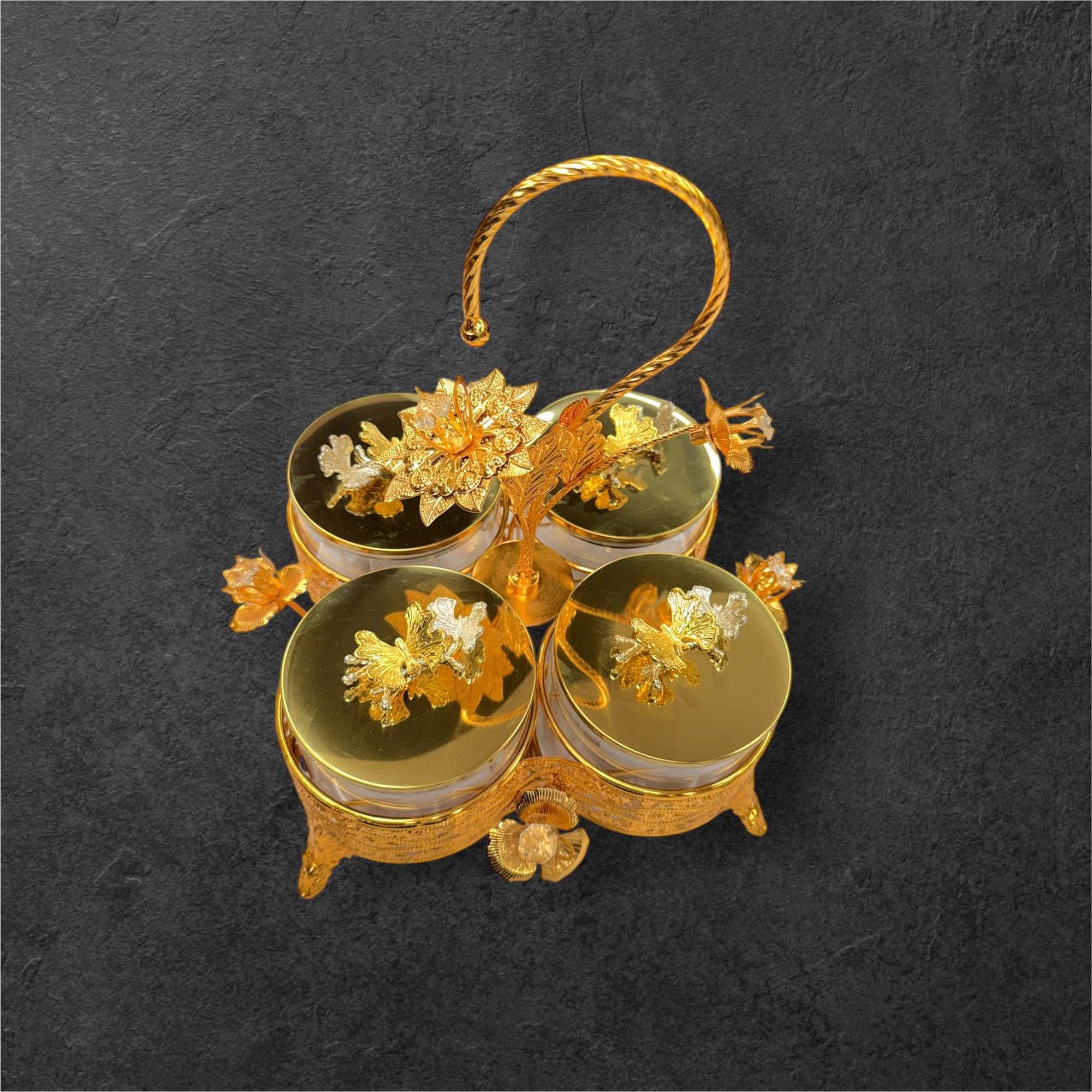 4 pcs glass jar candy