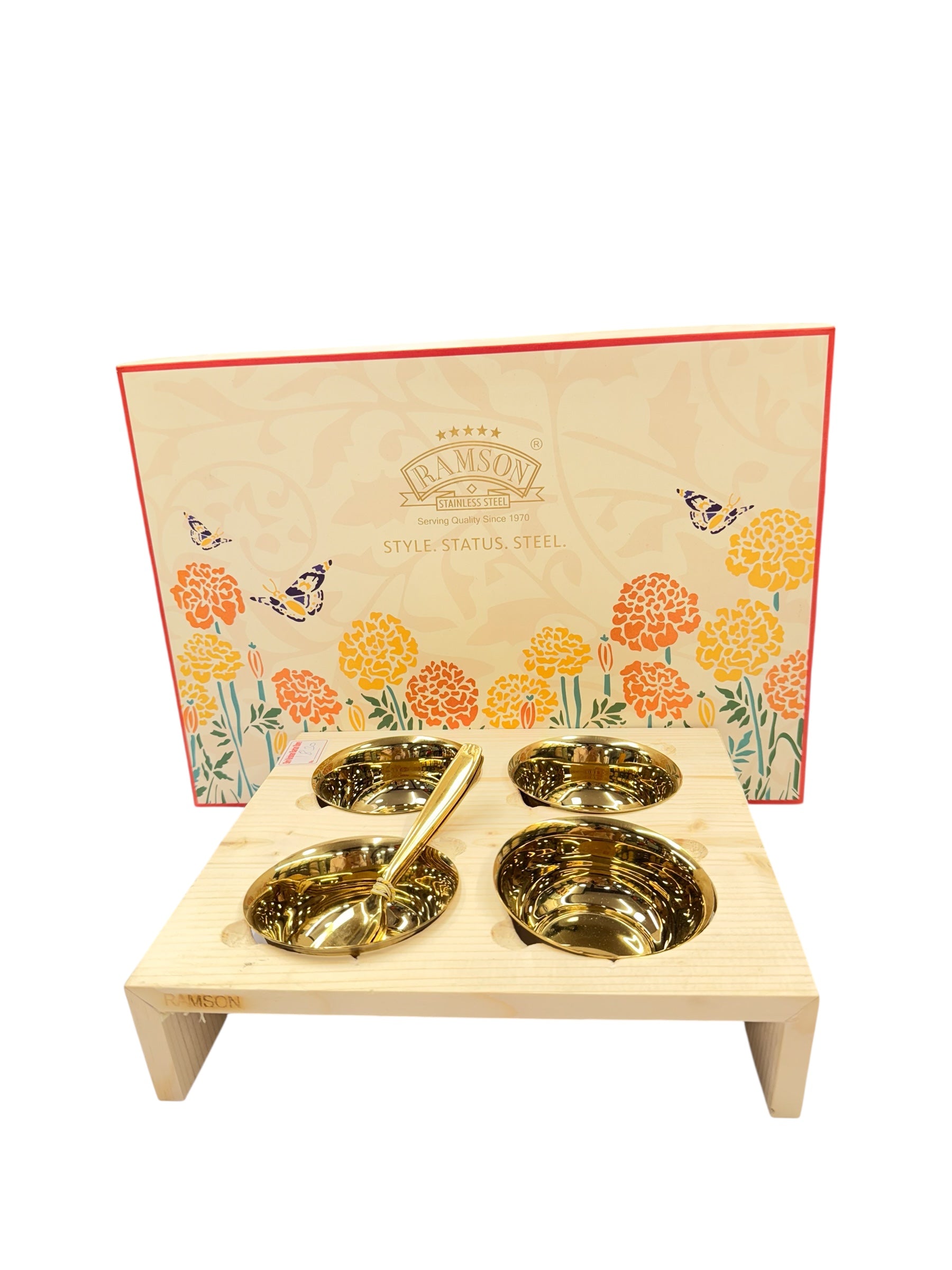 9 pcs dessert set pvd gold