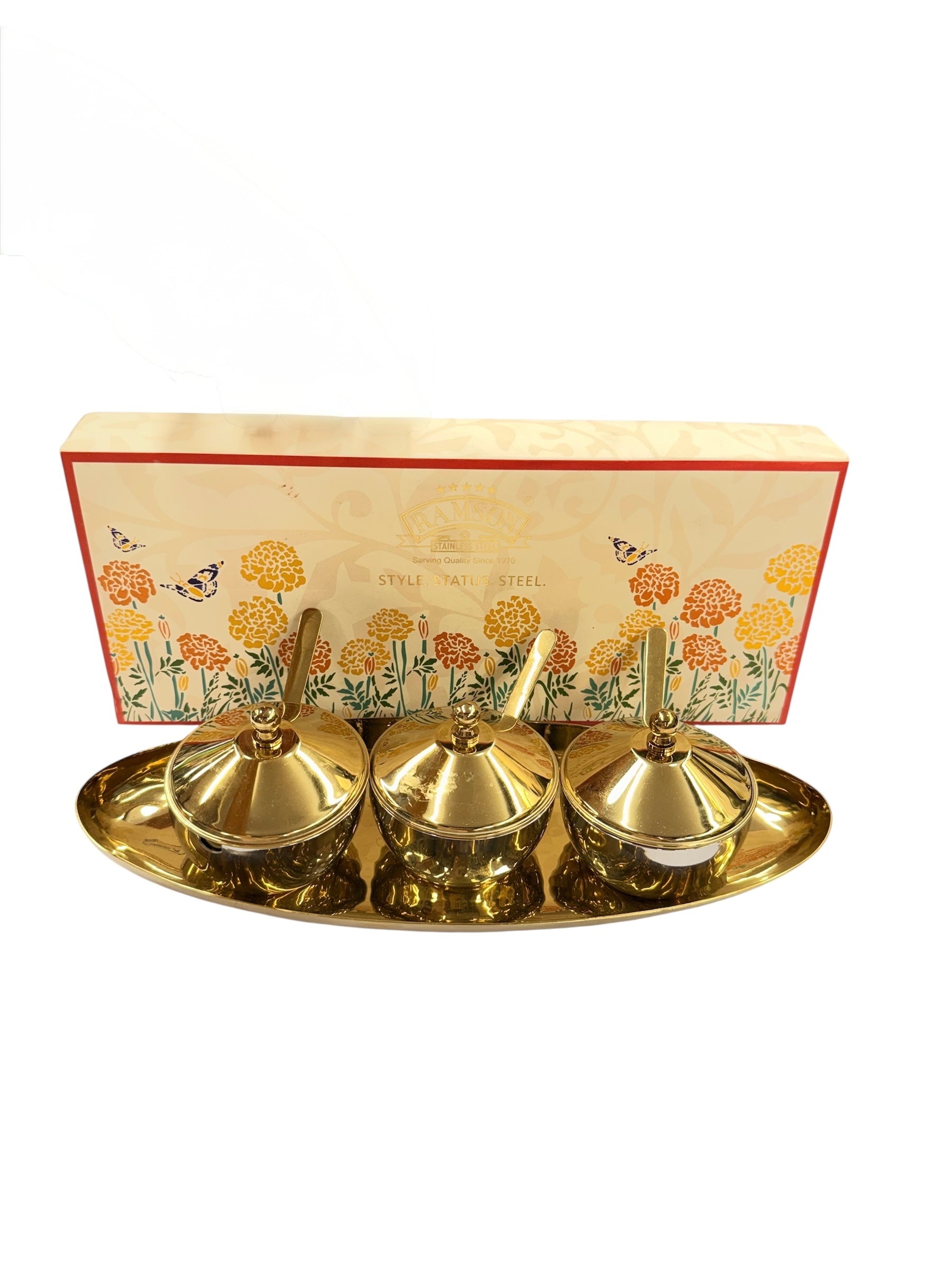 10 pcs pickle set pvd gold